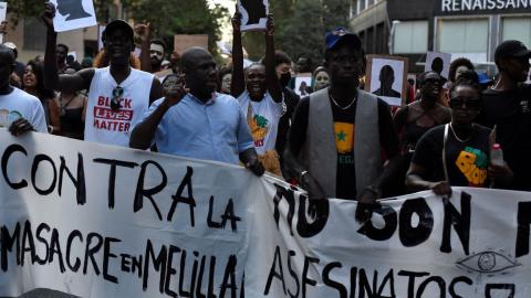 «Les frontières tuent»: plusieurs manifestations en Espagne pour protester après le drame de Melilla