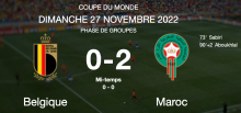 Mondial 2022 : Le Maroc écrase la Belgique