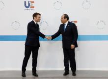 Rencontre entre les présidents égyptien et français à Brest