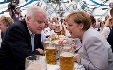 Angela Merkel et Horst Seehofer