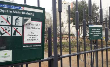 Le square Alain Bashung longtemps squatté par de jeunes marocains isolés a été fermé