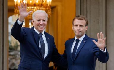 À Washington, Macron met en garde les Etats-Unis contre une «fragmentation de l'Occident»
