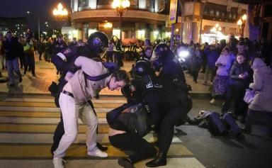 Russie : révoltes de citoyens contre la guerre dans 38 villes