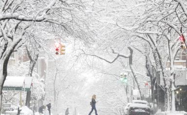 Tempête de neige sur le nord-est des Etats-Unis