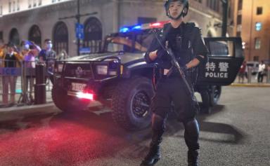 Shanghaï sous haute surveillance policière