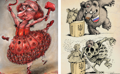 Les caricaturistes ukrainiens mis à l'honneur dans Charlie Hebdo