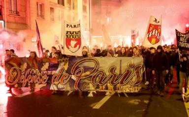 Paris : l'ultradroite à visage découvert mais embusquée
