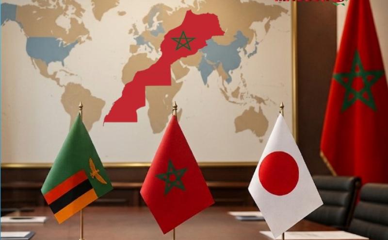 Zambie - Maroc - Japon - Sahara